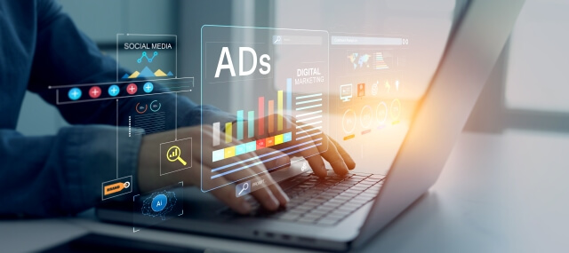 Digital marketing agency Bristol concept for Alvo Digital, showcasing online commerce and sales growth through SEO, social media, email marketing and website optimisation as part of a modern digital marketing strategy.